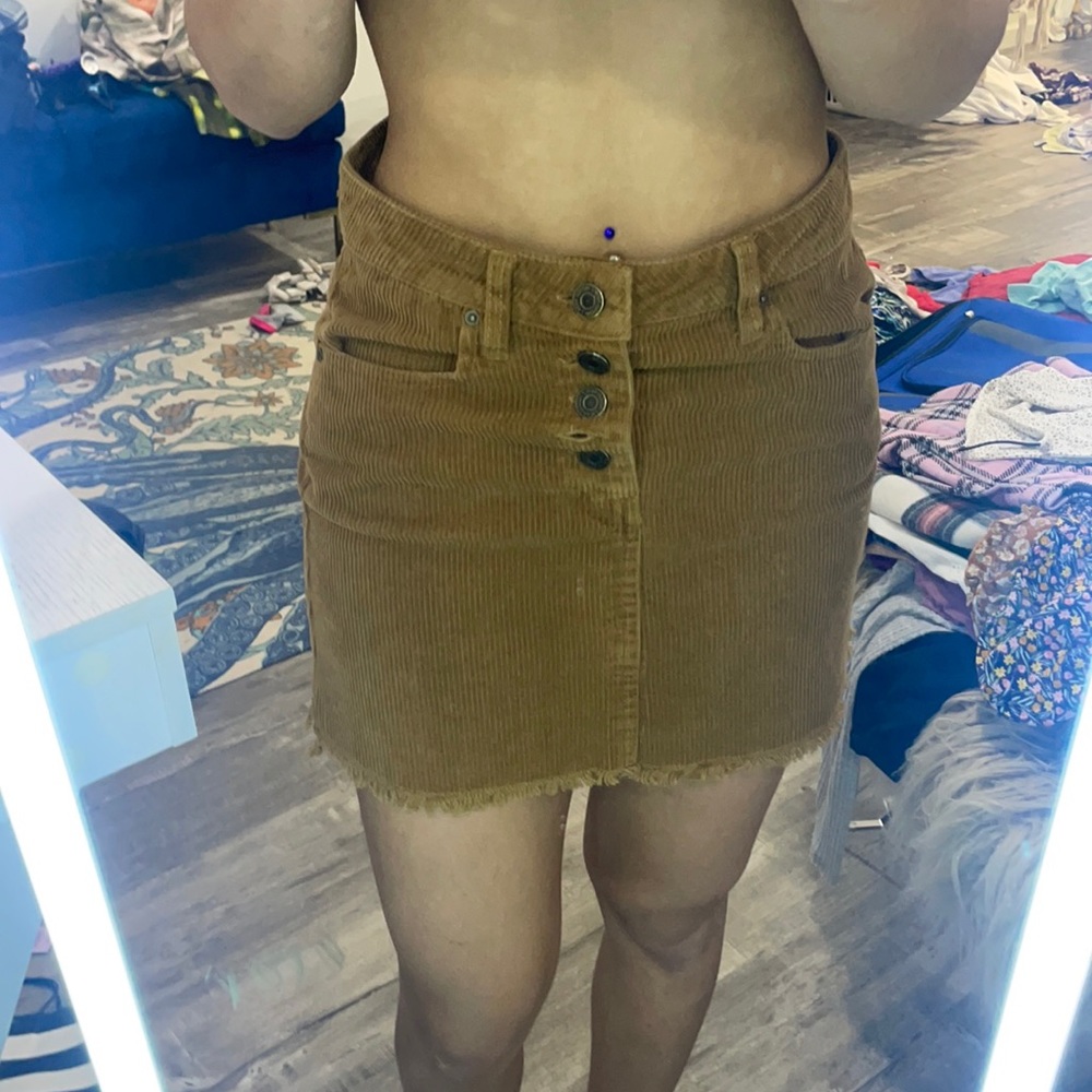 Tan Corduroy Size 1 Skirt